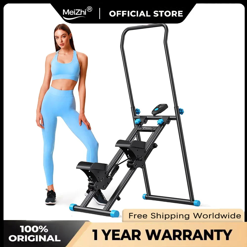New Version Vertical Climber Machine Compact Folding Cardio Stepper For Full-Body Workout Home GymExercise,StairStepperEquipment
