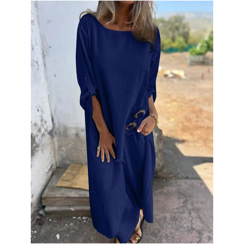 Abito in Cotone e Lino + Pantaloni - Due Pezzi