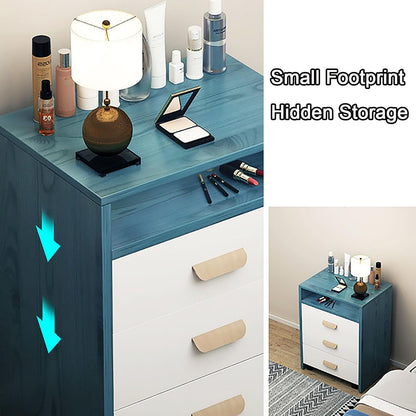 ✨ Set Tavolo da Toeletta GlamUp – Specchio Ribaltabile & Spazio di Archiviazione ✨